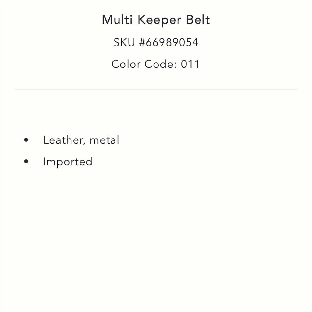 ✨ Anthropologie Keeper Belt Sz 1X - Picture 3 of 6